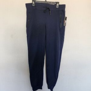 Rudolph mens Sweatpants navy Drawstring Pockets sz XL NWT cotton blend workout